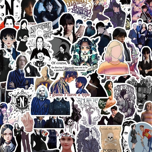 10 Wednesday Adam's stickers - Picture 2 of 8